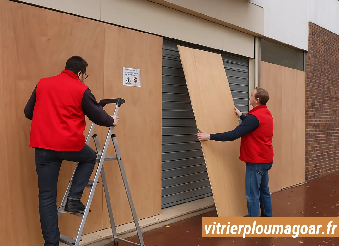 Mise en sécurité fermeture provisoire Ploumagoar